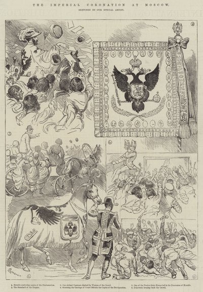 The Imperial Coronation at Moscow by Alfred Courbould
